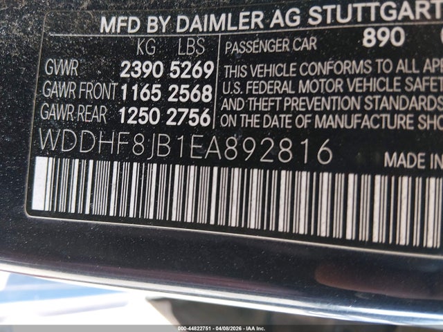 Aukcja sprzedaży 2014 Mercedes-benz E 350 4matic, vin: WDDHF8JB1EA892816, numer aukcji: 44822751