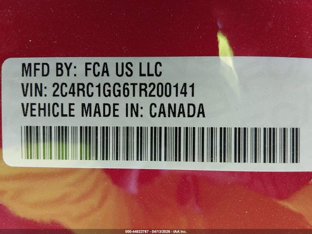2026 CHRYSLER PACIFICA 2C4RC1GG6TR200141 Photo 8