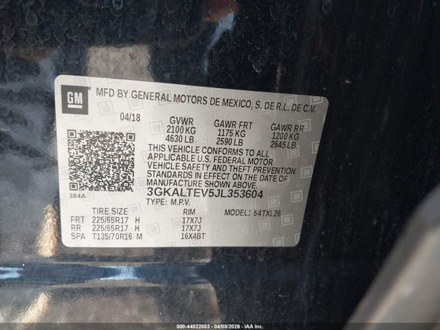 2018 GMC TERRAIN 3GKALTEV5JL353604 Photo 8