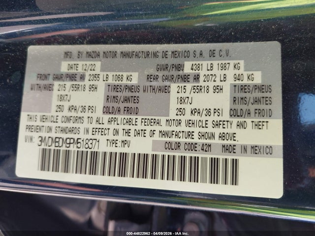 Aukcja sprzedaży 2023 Mazda Cx-30 2.5 S Premium, vin: 3MVDMBDM9PM518371, numer aukcji: 44822962
