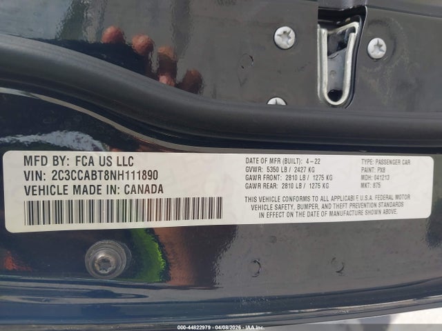 44822979 :رقم المزاد ، 2C3CCABT8NH111890 vin ، 2022 Chrysler 300 S مزاد بيع