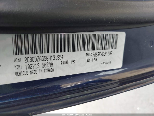 Aukcja sprzedaży 2016 Dodge Challenger Sxt, vin: 2C3CDZAG5GH131954, numer aukcji: 44822999