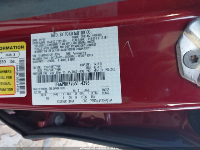 44823029 :رقم المزاد ، 1FA6P0H72G5114396 vin ، 2016 Ford Fusion Se مزاد بيع
