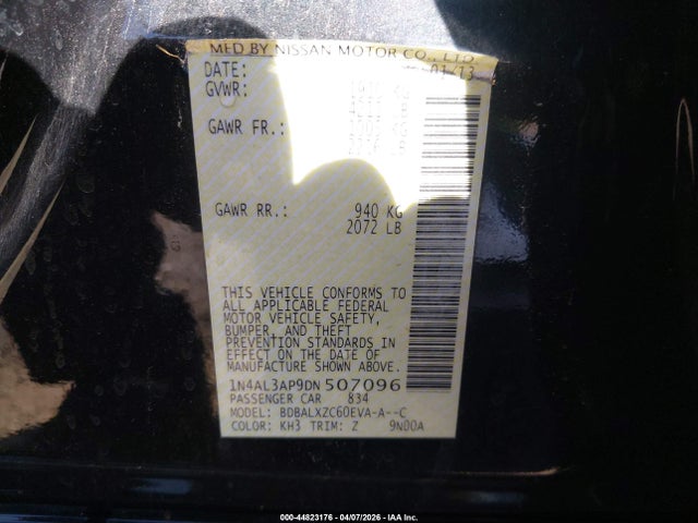 2013 NISSAN ALTIMA 1N4AL3AP9DN507096 Photo 8