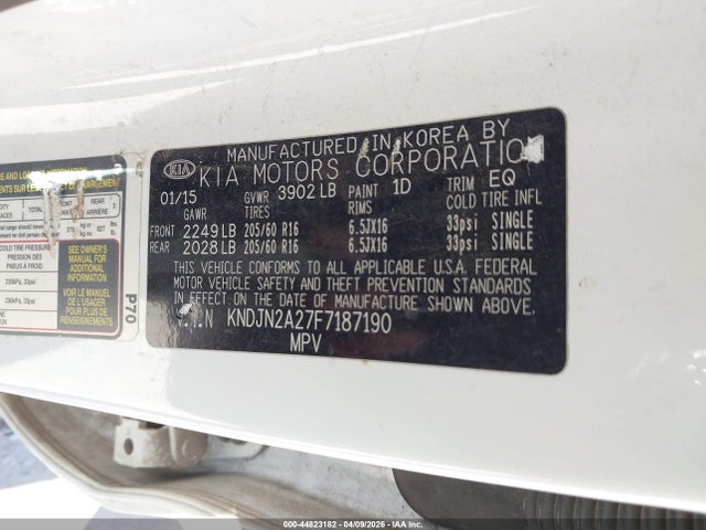 KIA Soul 2015 KNDJN2A27F7187190 Image 9