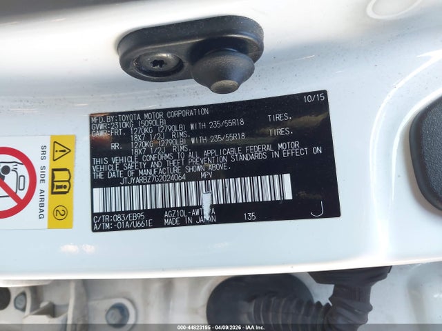 Aukcja sprzedaży 2016 Lexus Nx 200t F Sport, vin: JTJYARBZ7G2024064, numer aukcji: 44823195