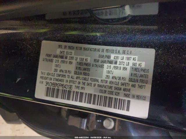 Aukcja sprzedaży 2023 Mazda Cx-30 2.5 S Select, vin: 3MVDMBBM2PM540196, numer aukcji: 44823284