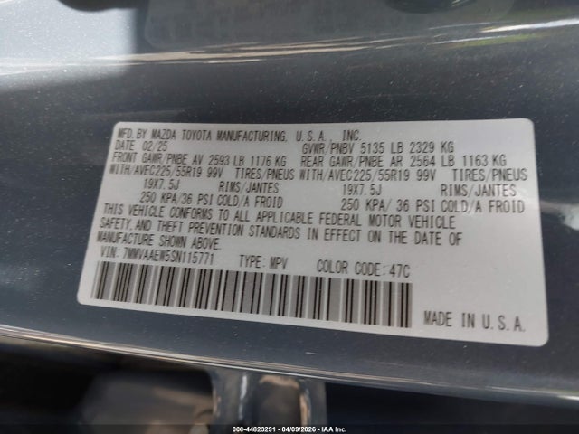 Продаж на аукціоні авто 2025 Mazda Cx-50 Hybrid Premium Plus Package, vin: 7MMVAAEW5SN115771, номер лоту: 44823291