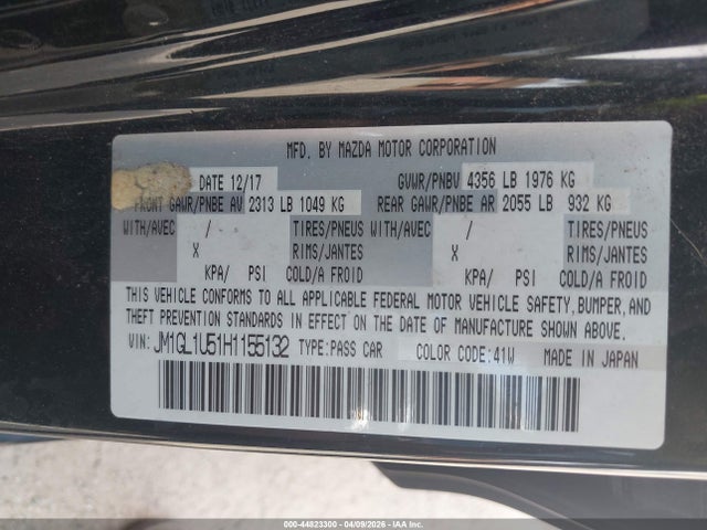 JM1GL1U51H1155132 Mazda Mazda6 Sport