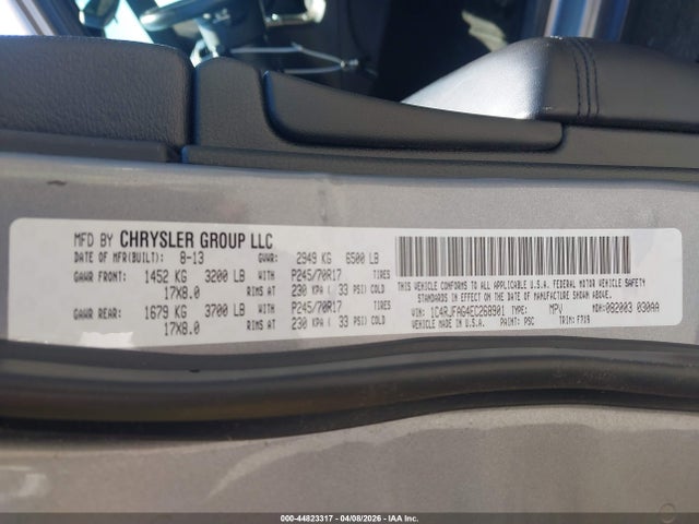 Aukcja sprzedaży 2014 Jeep Grand Cherokee Laredo, vin: 1C4RJFAG4EC268901, numer aukcji: 44823317