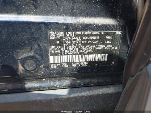 Продаж на аукціоні авто 2024 Toyota Rav4 Xle Premium, vin: 2T3C1RFVXRW317598, номер лоту: 44823325
