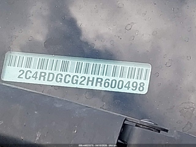 Aukcja sprzedaży 2017 Dodge Grand Caravan Sxt, vin: 2C4RDGCG2HR600498, numer aukcji: 44823375