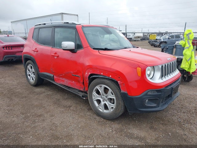 2018 Jeep Renegade Limited Fwd მანქანა იყიდება აუქციონზე, vin: ZACCJADB1JPH49705, აუქციონის ნომერი: 44823480