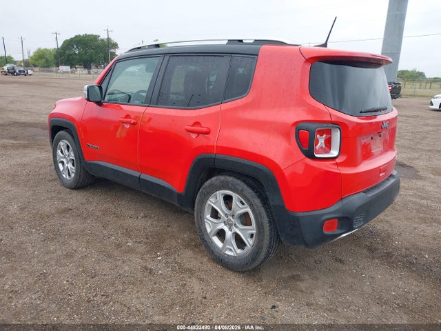 2018 Jeep Renegade Limited Fwd მანქანა იყიდება აუქციონზე, vin: ZACCJADB1JPH49705, აუქციონის ნომერი: 44823480