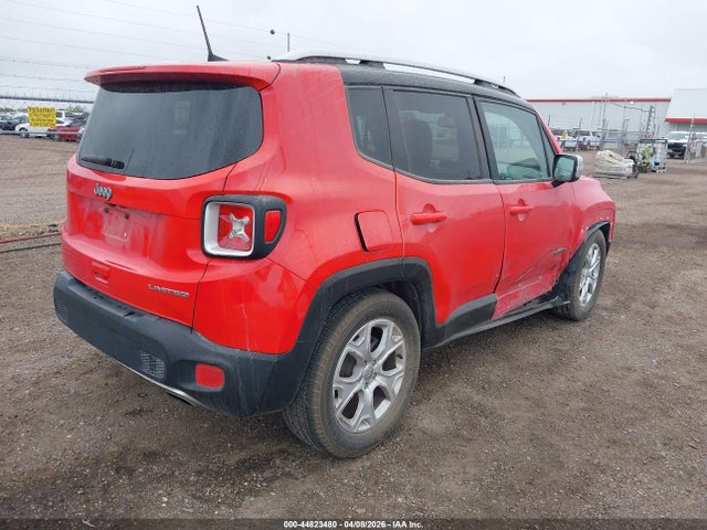 2018 Jeep Renegade Limited Fwd მანქანა იყიდება აუქციონზე, vin: ZACCJADB1JPH49705, აუქციონის ნომერი: 44823480
