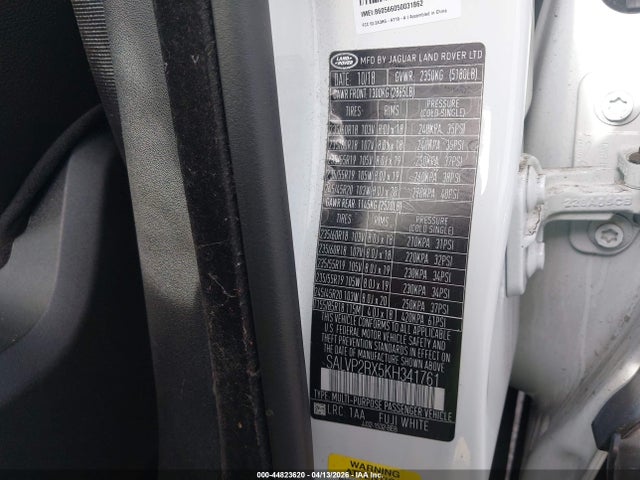 SALVP2RX5KH341761 Land Rover Range Rover Evoque Se/se Premium