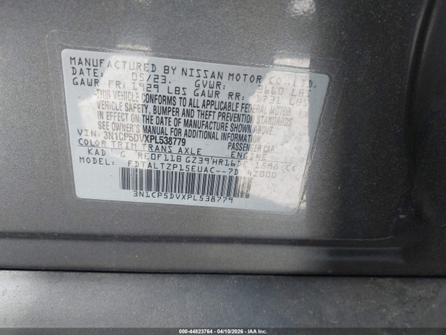 Nissan Kicks Sr Xtronic Cvt 2023 3N1CP5DVXPL538779 Image 9