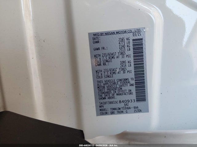 Nissan Rogue Rock Creek 2025 5N1BT3BB1SC840933 Image 9