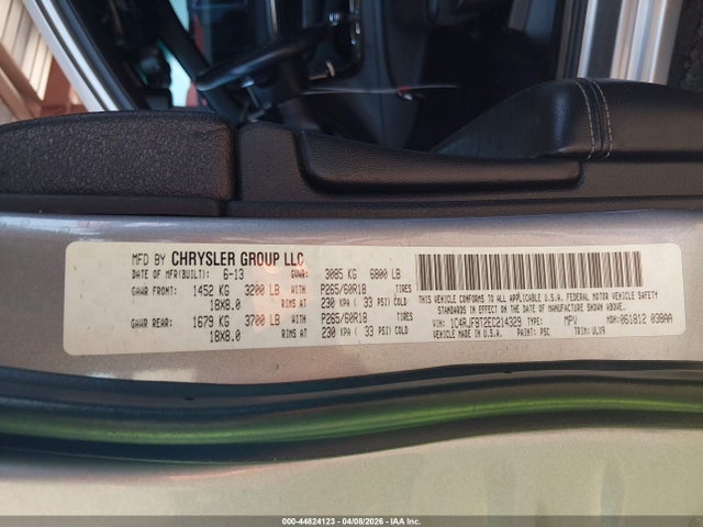 2014 Jeep Grand Cherokee Limited მანქანა იყიდება აუქციონზე, vin: 1C4RJFBT2EC214329, აუქციონის ნომერი: 44824123