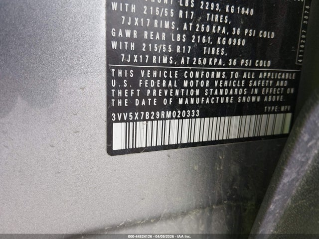 Продажа на аукционе авто 2024 Volkswagen Taos 1.5t S, vin: 3VV5X7B29RM020333, номер лота: 44824126