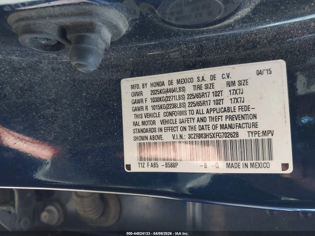3CZRM3H5XFG702628 Honda CR-V EX