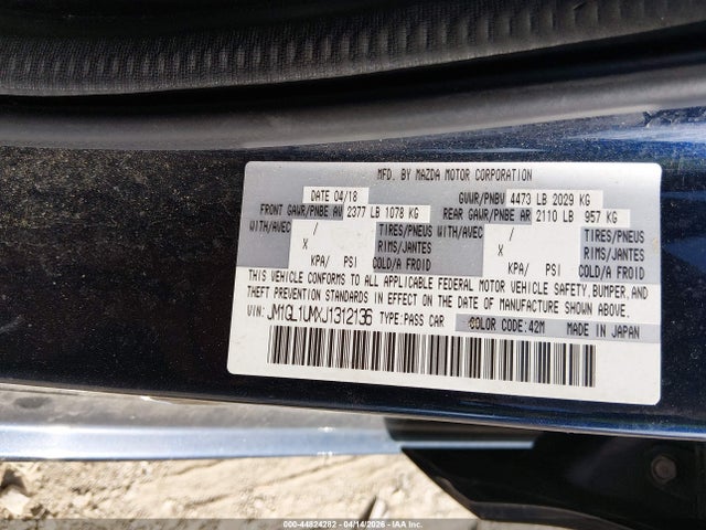 JM1GL1UMXJ1312136 Mazda Mazda6 Sport