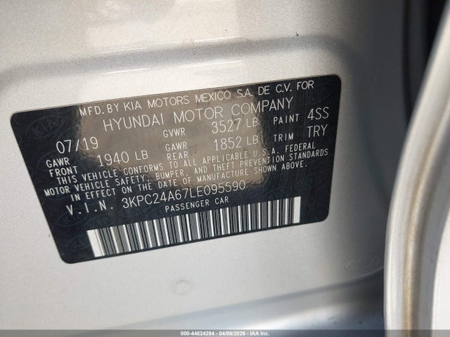 Hyundai ACCENT SE 2020 3KPC24A67LE095590 Image 9