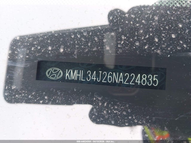 Продажа на аукционе авто 2022 Hyundai Sonata Limited, vin: KMHL34J26NA224835, номер лота: 44824355