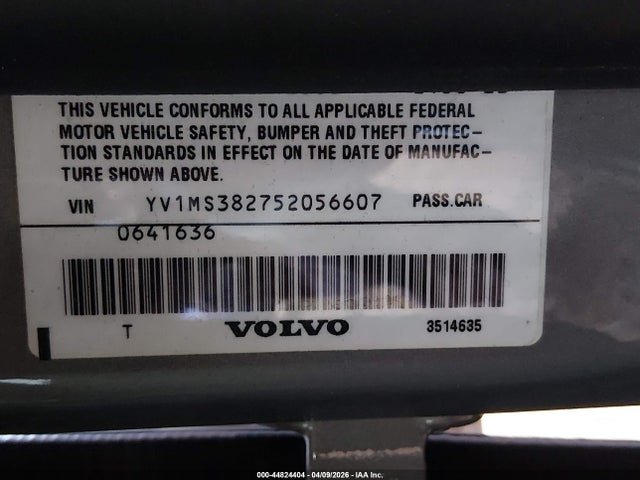 Продаж на аукціоні авто 2005 Volvo S40 2.4i, vin: YV1MS382752056607, номер лоту: 44824404