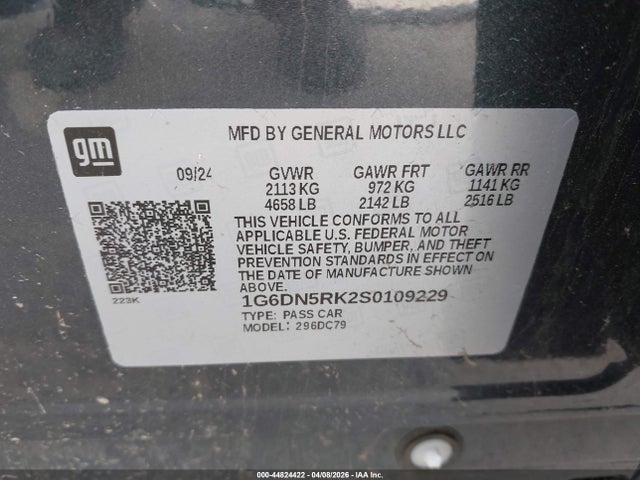 2025 CADILLAC CT5 1G6DN5RK2S0109229 Photo 8