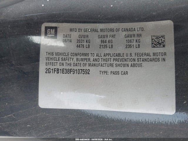 2015 CHEVROLET CAMARO 2G1FB1E38F9107592 Photo 8