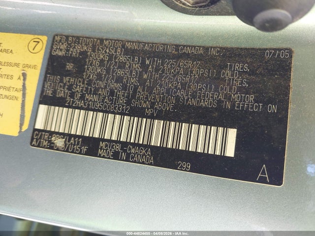 Продаж на аукціоні авто 2005 Lexus Rx 330, vin: 2T2HA31U95C083312, номер лоту: 44824455
