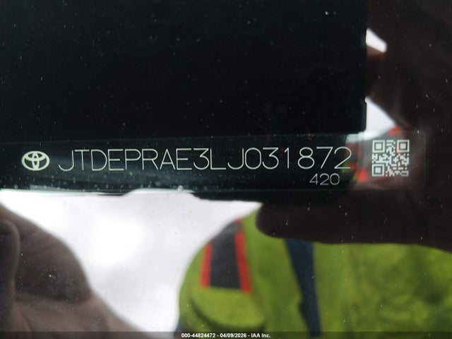 2020 Toyota Corolla Le მანქანა იყიდება აუქციონზე, vin: JTDEPRAE3LJ031872, აუქციონის ნომერი: 44824472