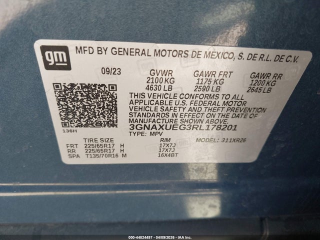 Chevrolet Equinox Awd Lt 2024 3GNAXUEG3RL178201 Image 9