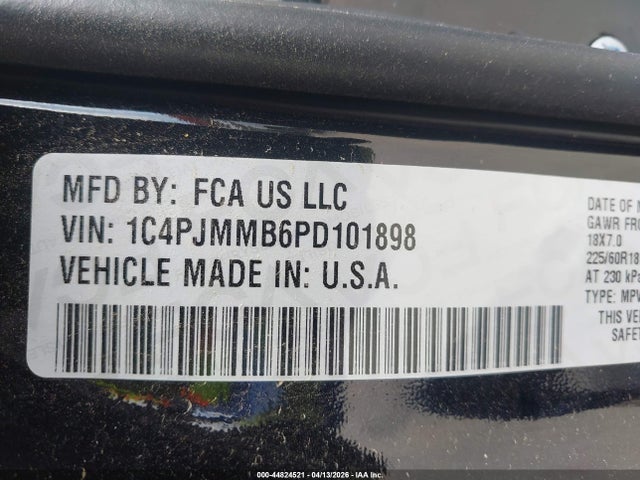 Aukcja sprzedaży 2023 Jeep Cherokee Altitude Lux 4x4, vin: 1C4PJMMB6PD101898, numer aukcji: 44824521