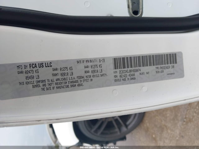 Продажа на аукционе авто 2019 Dodge Charger Scat Pack Rwd, vin: 2C3CDXGJ8KH668074, номер лота: 44824600