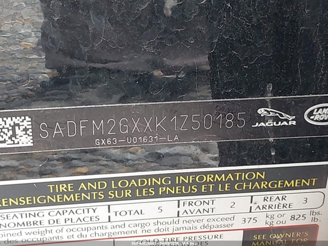 SADFM2GXXK1Z50185 Jaguar E-pace R-dynamic Hse