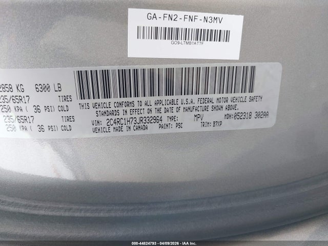 2018 CHRYSLER PACIFICA HYBRID 2C4RC1H73JR332964 Photo 8