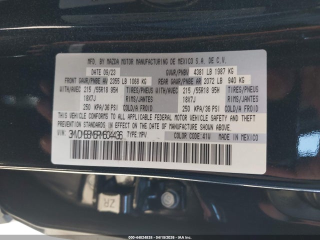 Продаж на аукціоні авто 2024 Mazda Cx-30 2.5 S Select Sport, vin: 3MVDMBBM6RM604436, номер лоту: 44824838