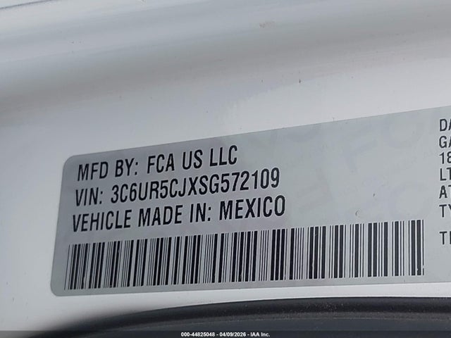 Продажа на аукционе авто 2025 Ram 2500 Tradesman  4x4 6'4 Box, vin: 3C6UR5CJXSG572109, номер лота: 44825048