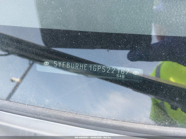 Aukcja sprzedaży 2016 Toyota Corolla S Plus, vin: 5YFBURHE1GP522167, numer aukcji: 44825051