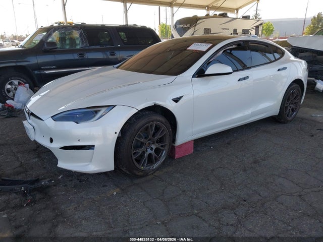 2022 Tesla Model S Plaid მანქანა იყიდება აუქციონზე, vin: 5YJSA1E6XNF488990, აუქციონის ნომერი: 44825132
