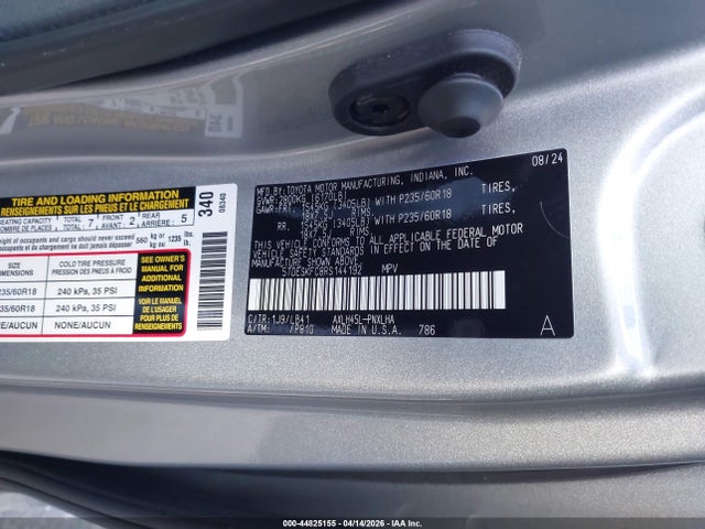 Toyota Sienna Platinum 2024 5TDESKFC8RS144192 Image 9