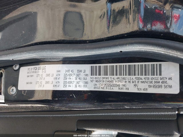 Продажа на аукционе авто 2016 Jeep Cherokee Latitude, vin: 1C4PJMCS2GW322548, номер лота: 44825265