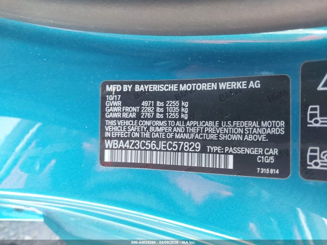 BMW 430i Xdrive 2018 WBA4Z3C56JEC57829 Image 9