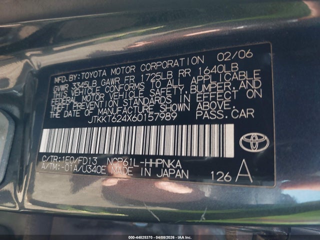 2006 SCION XA JTKKT624X60157989 Photo 8