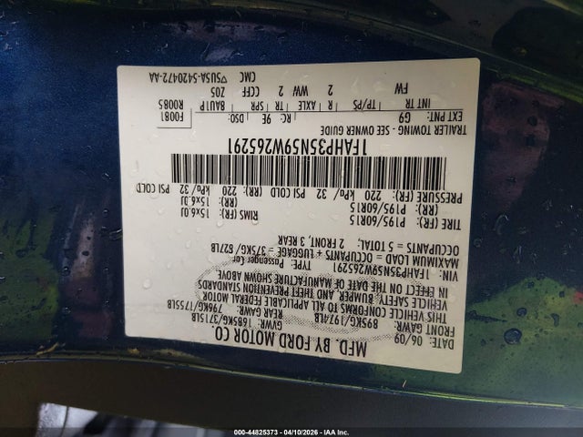 Продажа на аукционе авто 2009 Ford Focus Se, vin: 1FAHP35N59W265291, номер лота: 44825373