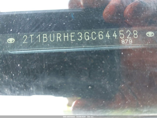 2T1BURHE3GC644528 Toyota COROLLA LE
