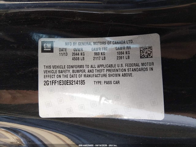 Chevrolet Camaro 1lt 2014 2G1FF1E30E9214185 Image 9
