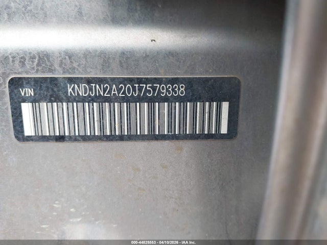 44825553 :رقم المزاد ، KNDJN2A20J7579338 vin ، 2018 Kia Soul مزاد بيع